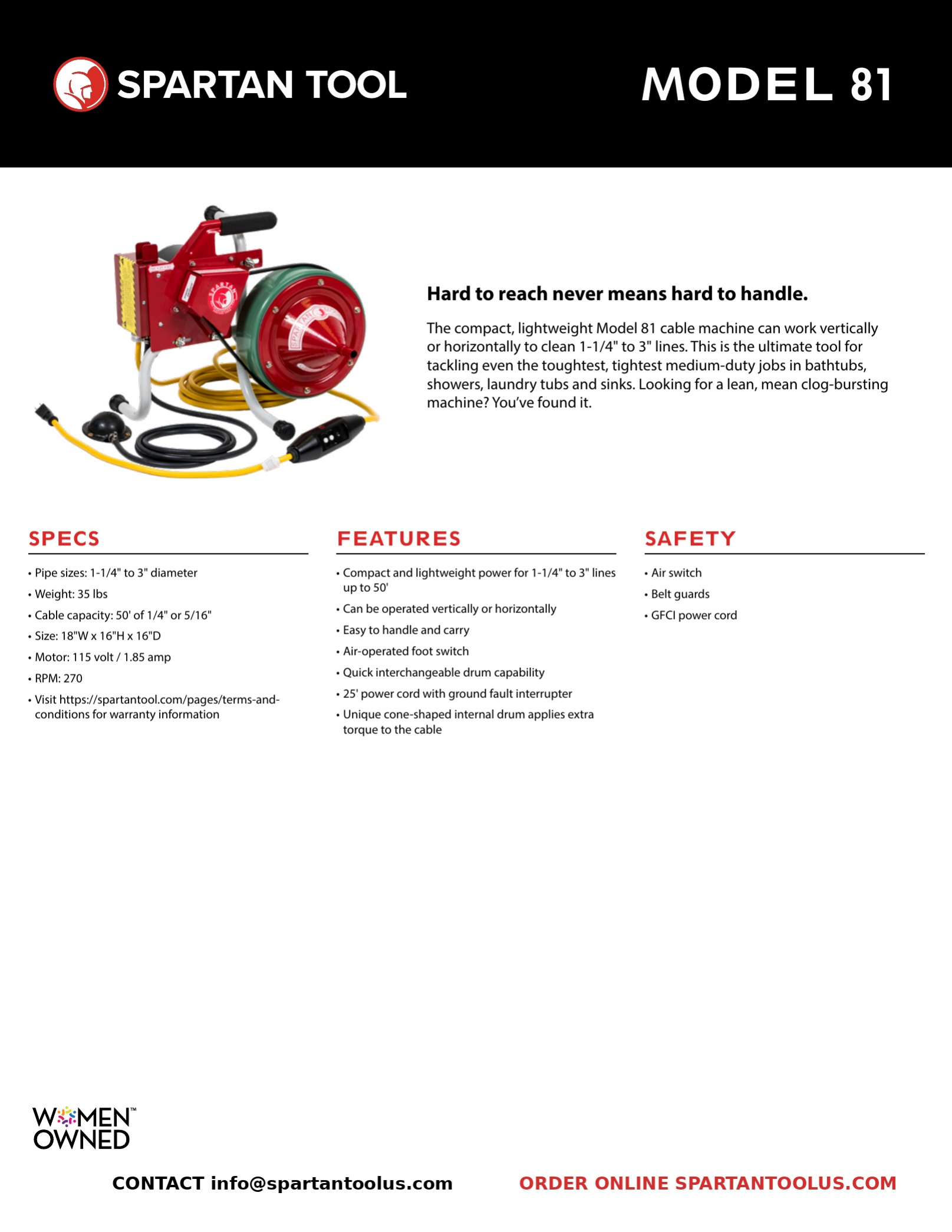 Model 81 product guide 1